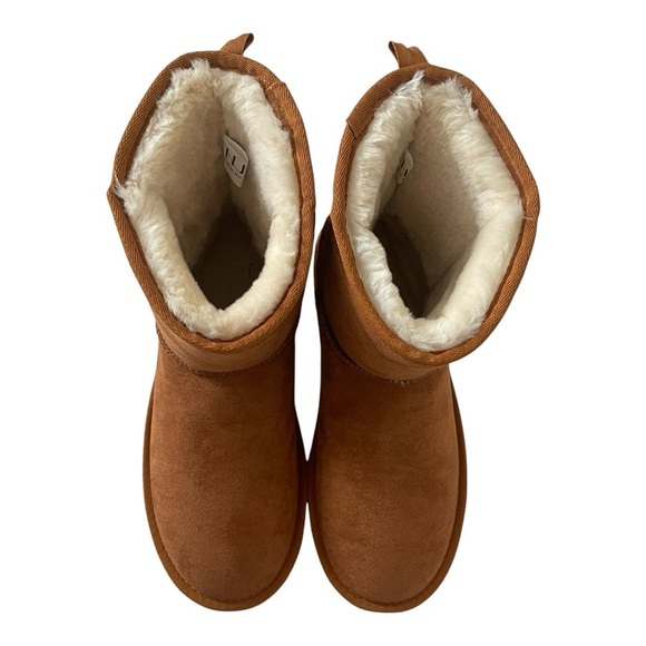 Musshoe Brown Suede Shearling Boots 6.5 Womens NWOT - Picture 6 of 7